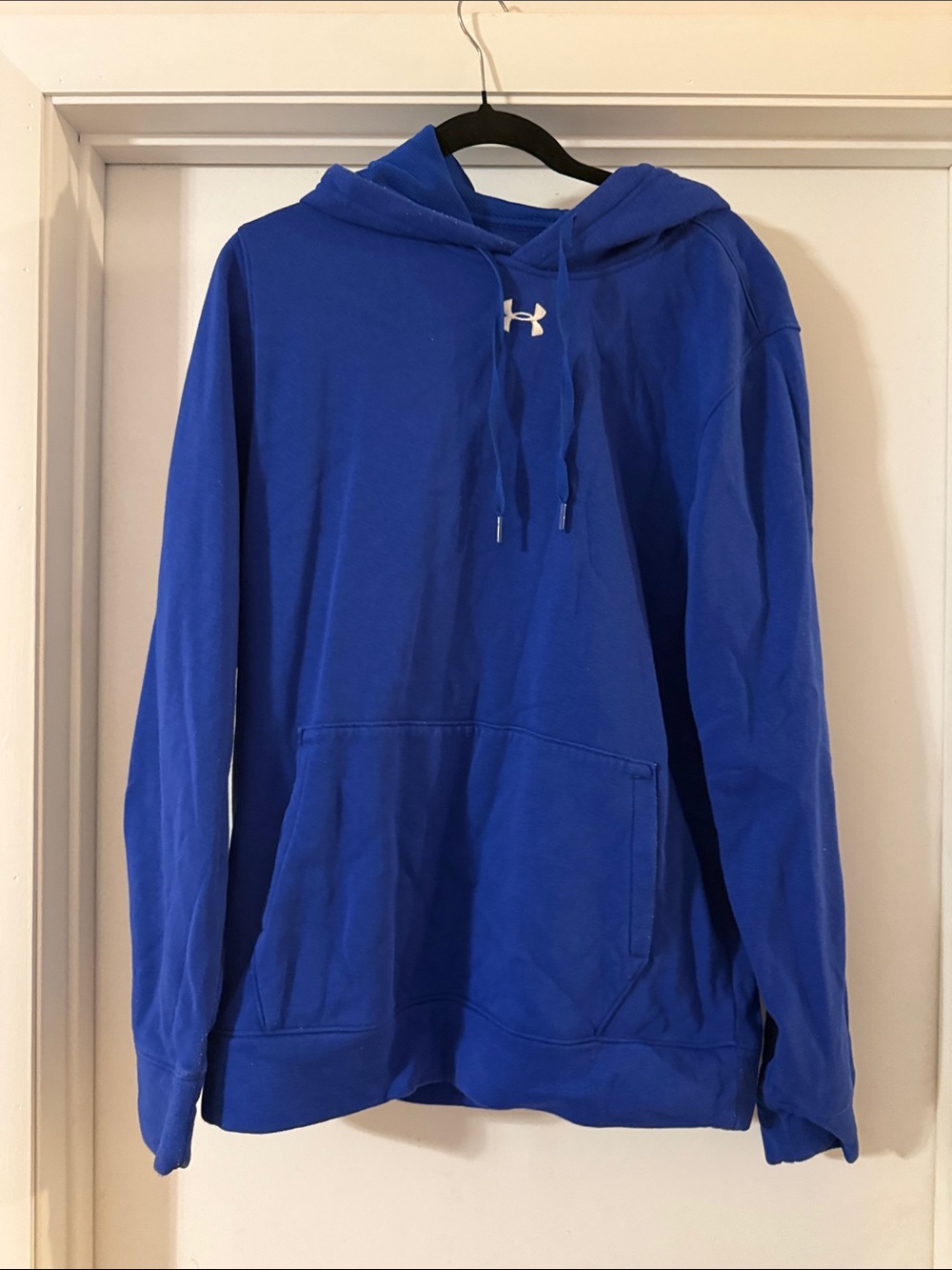 Under Armour Blue Pullover Hoodie with Drawstring